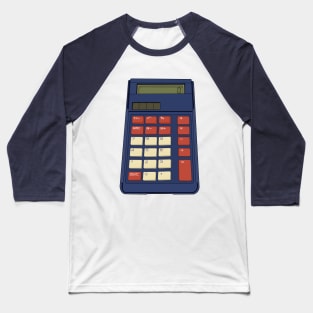 80's 90's Calculator Math School Nostalgia Baseball T-Shirt